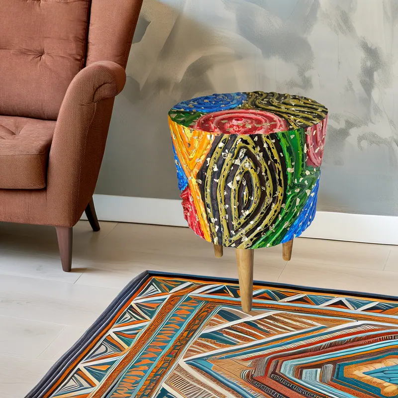 Rhythm of Color, sculpture by Simpy Bansal — in the room