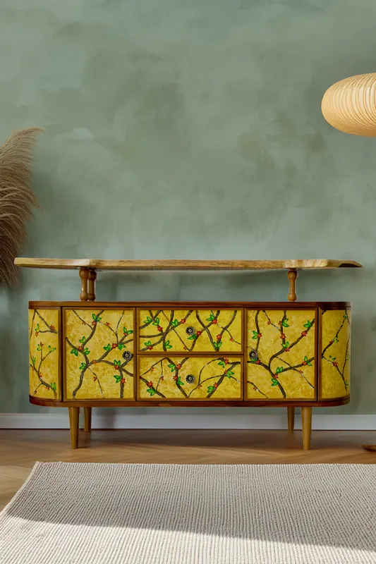 The Summer Bloom, console by Simpy Bansal — in the room