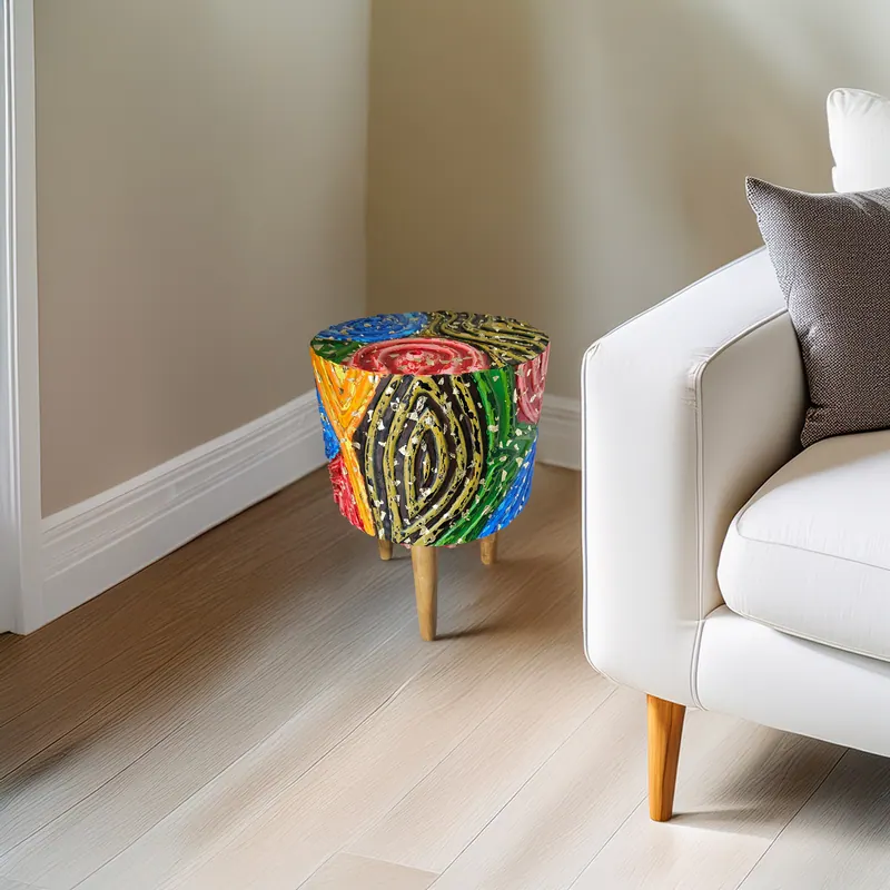 Rhythm of Color, sculpture by Simpy Bansal — in the room