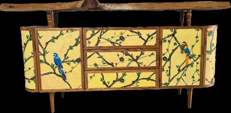 The Perched Edge, console by Simpy Bansal — full view