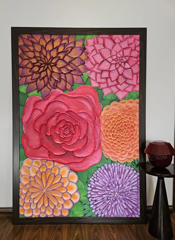 Blooming Symphony, ceramic by Simpy Bansal — full view