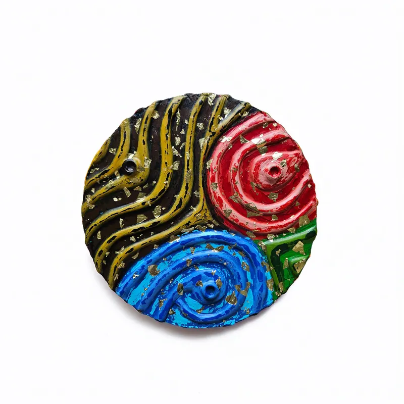Rhythm of Color, sculpture by Simpy Bansal — top view
